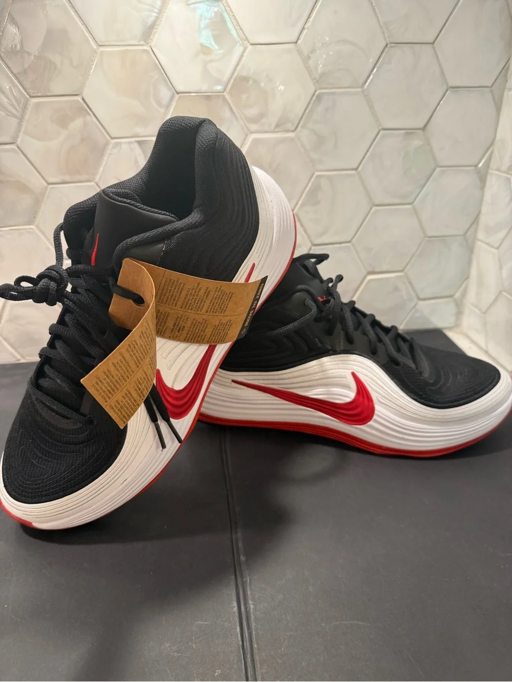 Size 12 - Nike Precision 8 MID Black/White/University Red